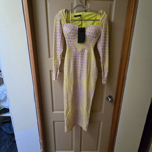 ALEX PERRY
Lennon printed neon stretch-jersey midi dress - Picture 6 of 13